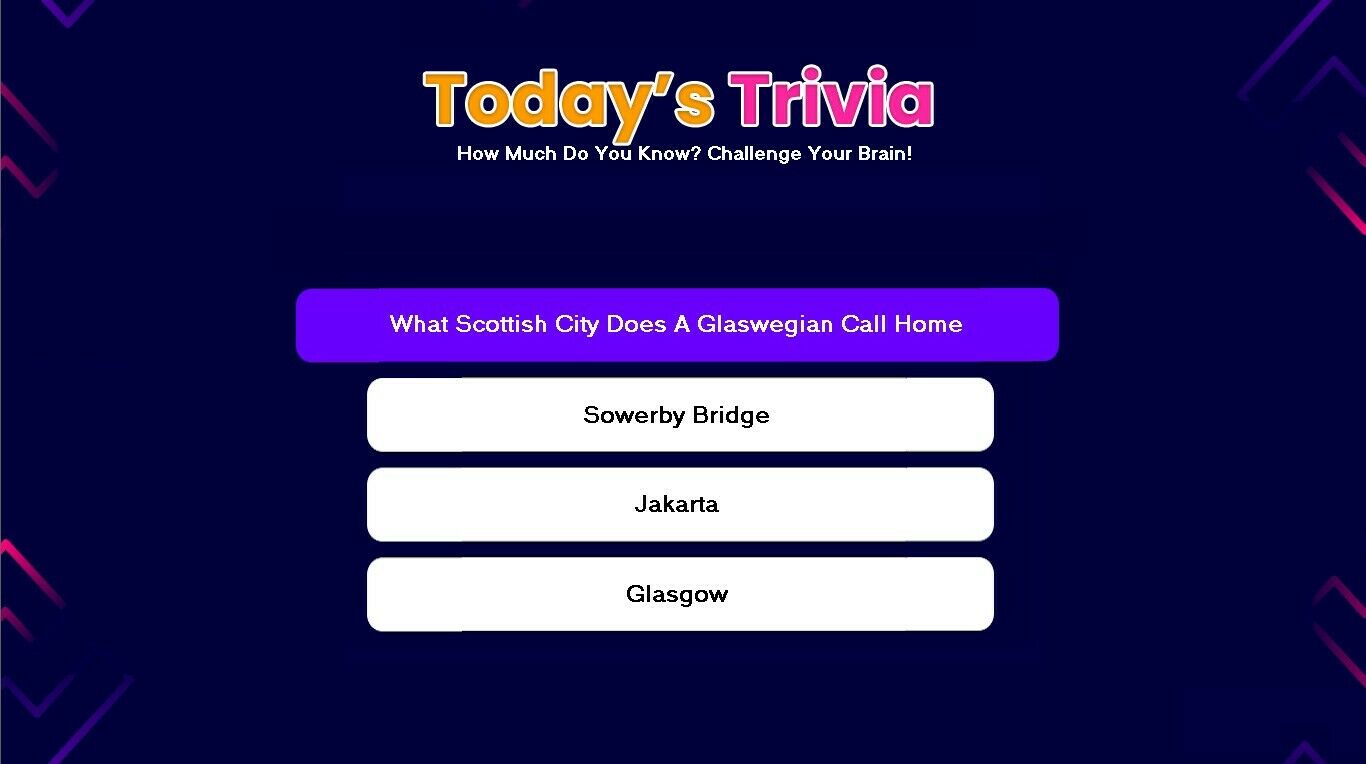 Today's Trivia